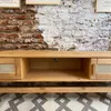Rack 160cm - Madera de Pino y Rattan Natural - Linea Yakarta - Muebles para TV, Uruguay | Berna home, vista 4 de 11
