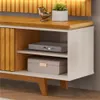 Rack con Panel Loren - Marrón en Marrón - Muebles para TV, Uruguay | Ecowood, vista 3 de 3