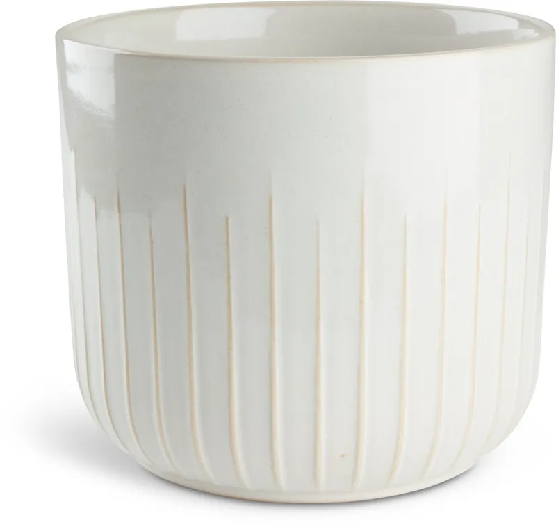 Maceta KNUDSEN Ø20xA18cm blanco en Blanco - Macetas, Uruguay | JYSK