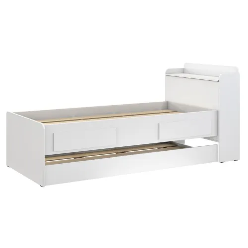 Cama marinera - Onix - Con baúl - 1 Plaza - Blanco en Blanco - Dormitorio, Uruguay | NYR