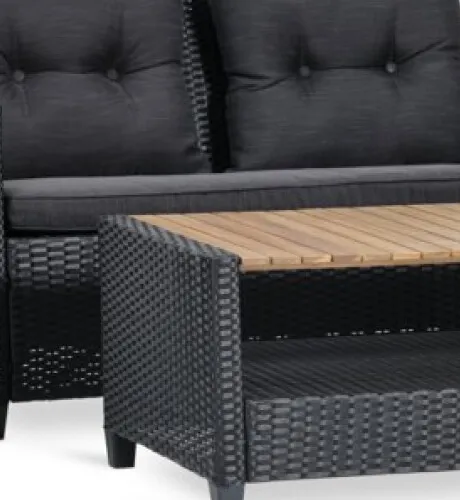 Juego de jardín VEN 4 personas negro en Negro - Muebles para el exterior, Uruguay | JYSK