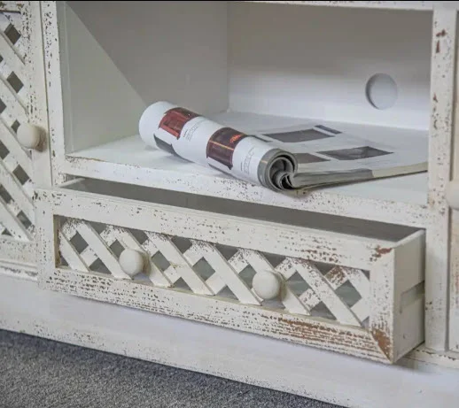Mueble Vintage Blanco Horizontal en Blanco - Aparadores y recibidores, Uruguay | Decotech, vista 5