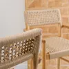 Banqueta en teca y fibra loom en Beige - Butacas, banquetas y puffs, Uruguay | Entrecasa, vista 5 de 8