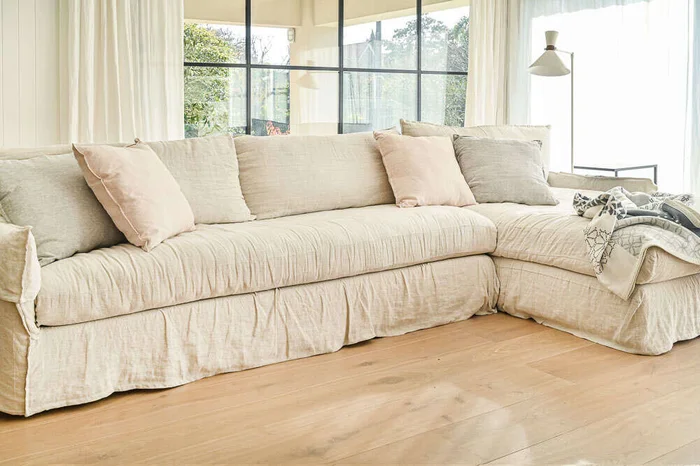 SILLON ALMA RINCONERO XXL - LINO CRUDO en Blanco - Sillones y sofás, Uruguay | La Iberica