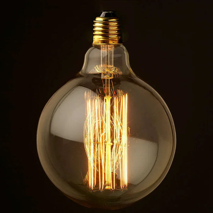 BOMBITA MULTIFILAMENTO VINTAGE GLOBO - 40 W en Amarillo - Lámparas de mesa, Uruguay | La Iberica, vista 2