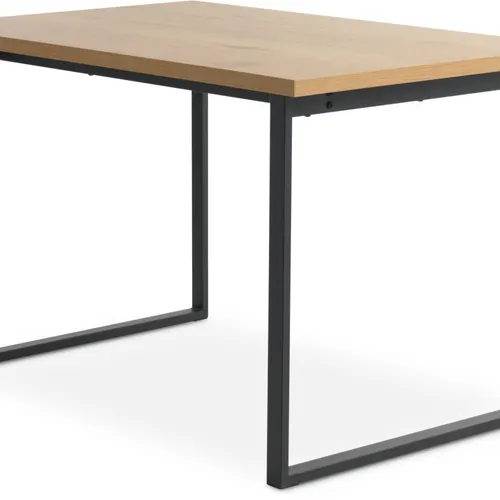 Mesa de comedor AABENRAA 80x120 roble/negro en Roble/negro - Mesas de comedor, Uruguay | JYSK