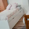 Cama Madera Maciza Con Cajones - 1 plaza - Linea beauty - Blanco - Dormitorio, Uruguay | Ecowood, vista 4 de 6