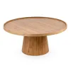 MESA DE LIVING ELARA BAJA CINAMOMO NATURAL 80X80X36H CM en Madera natural - Mesas de living, Uruguay | Vinibel, vista 2 de 4