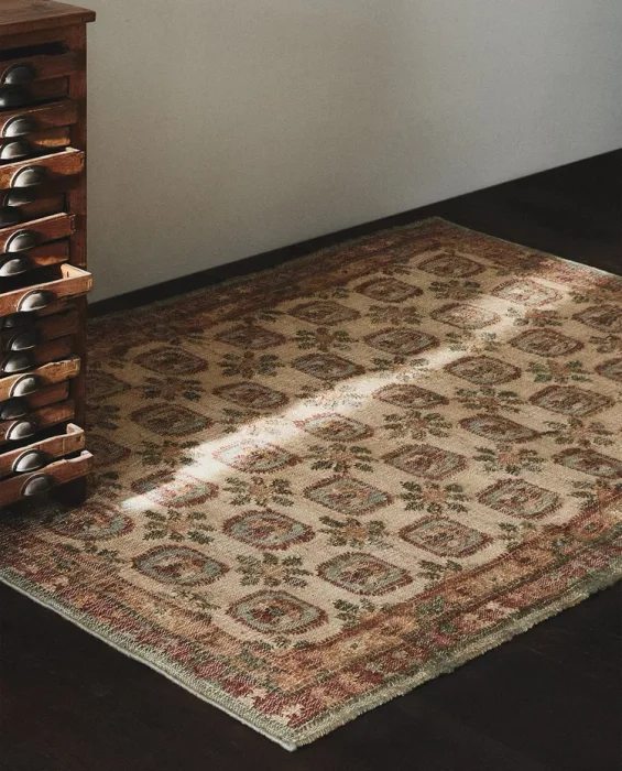 ALFOMBRA EFECTO VINTAGE YUTE - Alfombras, Uruguay | Zara Home