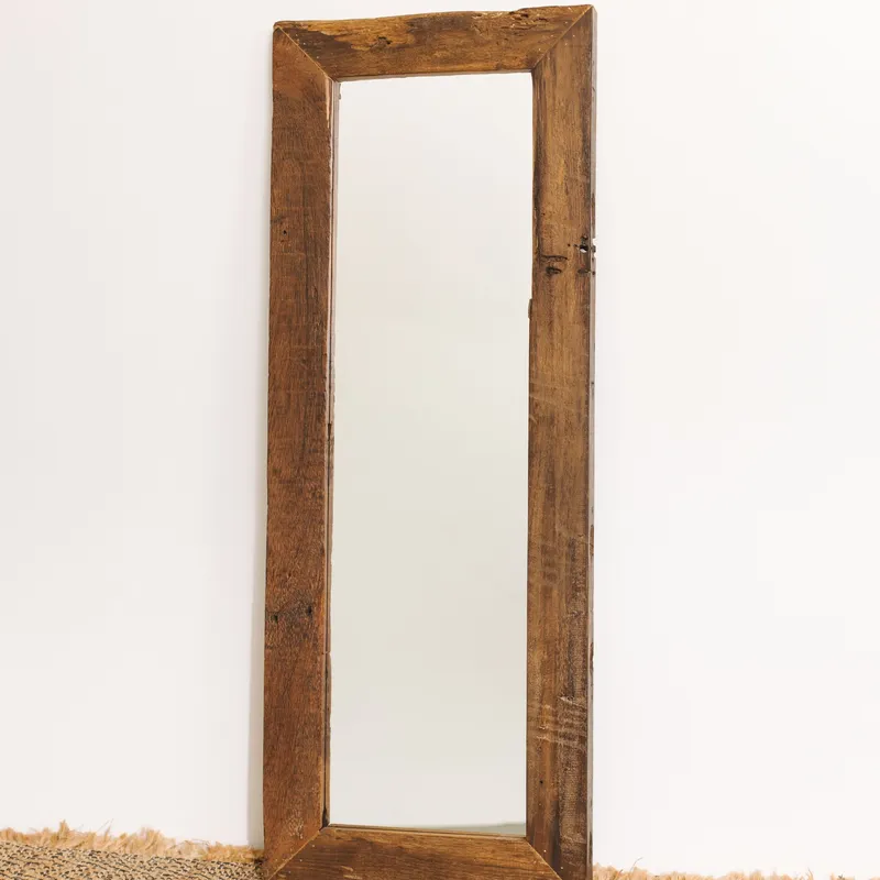 ESPEJO ESCORPIO 120x45 en Madera natural - Espejos, Uruguay | Fundamento Muebles