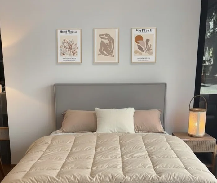 Kit 3 Cuadros - Matisse Tierra - 30 × 40 en Blanco / Marrón / Beige / Terracota – Material Marco: Pino – Moldura Caja - Decoración de pared, Uruguay | Berna home, vista 2