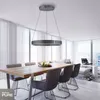 Colgante led anillo motorizado 44w 70cm a control remoto con varias funciones, gris grafito en Gris - Lámparas colgantes, Uruguay | Iluminica, vista 4 de 5