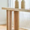 MESA DE ARRIMO / CONSOLA TRAVERTINO - 1.80 MTS en Madera natural - Bibliotecas, Uruguay | La Iberica, vista 2 de 12