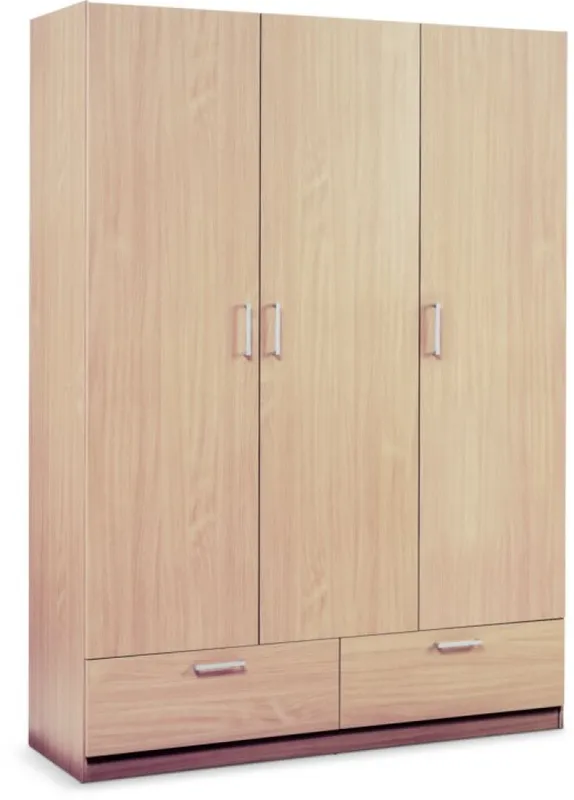 Armario ELLESTED 144x200 roble claro en Madera natural - Roperos y placares, Uruguay | JYSK