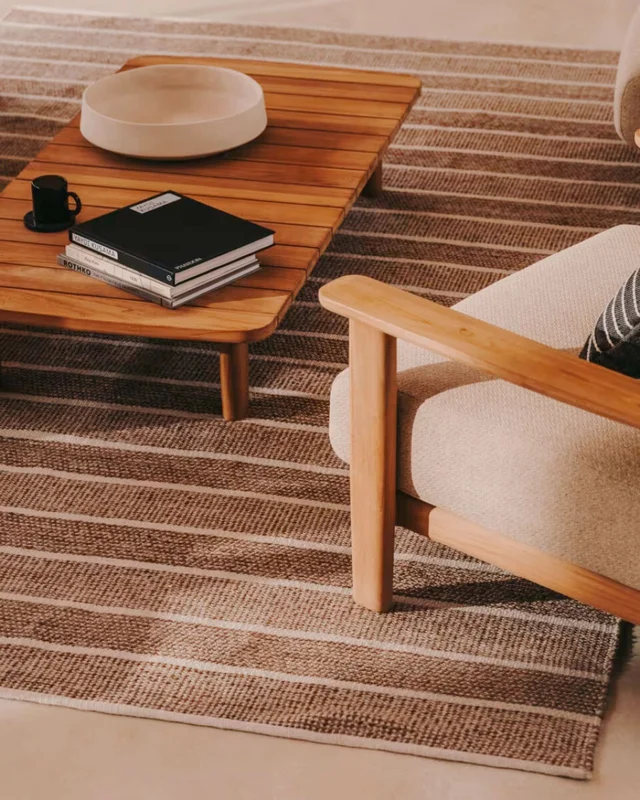 Alfombra Desni beige 100% PET 200 x 300 cm en Beige, Blanco - Muebles para el exterior, Uruguay | Kavehome, vista 3