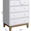 Cajonera Roma 4 cajones - Cómodas, Uruguay | RM Muebles y Deco, vista 3 de 3