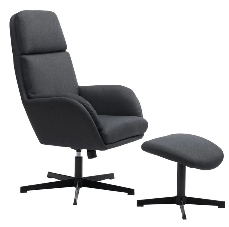 Sillón/apoya pies TANKEDAL 1 cuerpo gris osc en Gris - Butacas, banquetas y puffs, Uruguay | JYSK