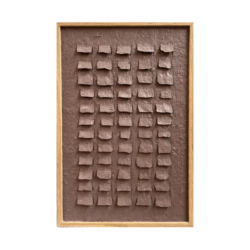 CUADRO ARTE TECHOS TIERRA en Madera natural - Espejos, Uruguay | Masinfinito Casa