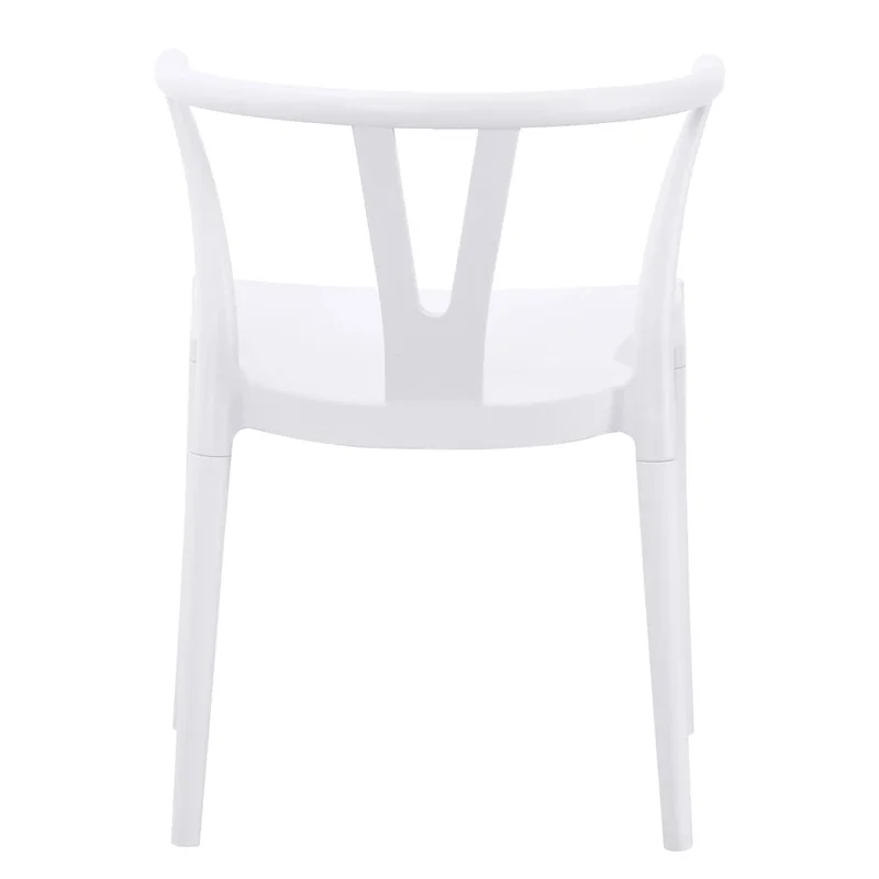 Silla Wishbone de polipropileno Blanco Tiza en Blanco - Sillas, Uruguay | Ecowood, vista 4