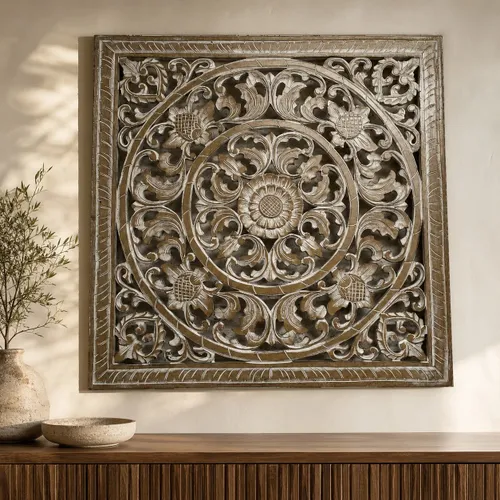 Talla 60x60 en Madera natural - Decoración, Uruguay | Camino a Casa