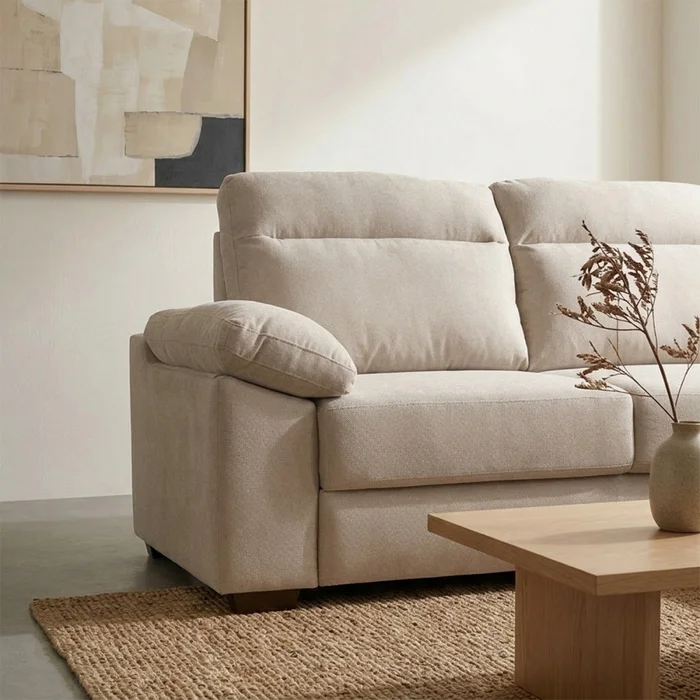 Rinconera Owen - Tela Microfibra - Chaise derecho - 12072 (Beige) en Beige - Sillones y sofás, Uruguay | NYR, vista 3