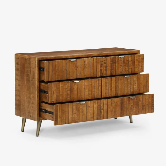 Cómoda 125cm Madera Marron Renee en Madera natural - Cómodas, Uruguay | Divino, vista 4
