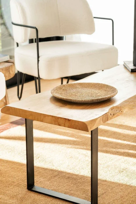 MESA TRONCO IRREGULAR - 1.45 X 0.50 en Madera natural - Mesas de living, Uruguay | La Iberica, vista 5