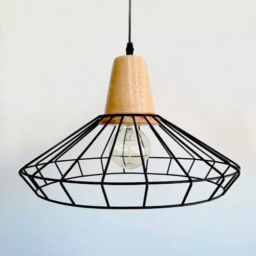 Lámpara de techo industrial Edison en Negro - Lámparas colgantes, Uruguay | Alta Gracia Deco