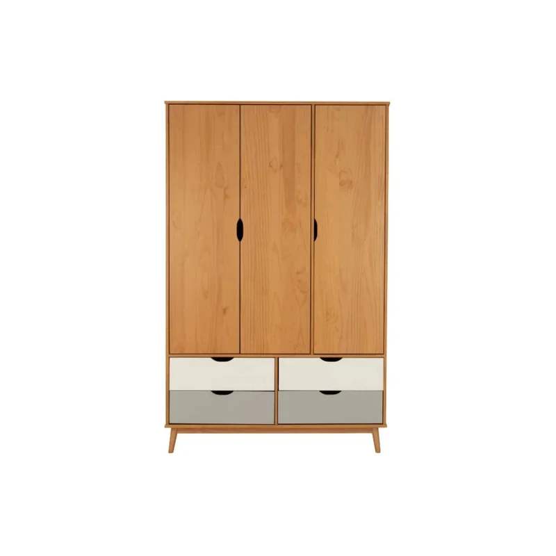 Ropero 3 Puertas Línea Praga en Multicolor - Roperos y placares, Uruguay | Ecowood, vista 7