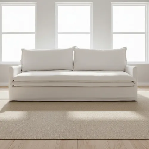 Sofa 4 Cuerpos Tela Blanco Alaska en Blanco - Sillones y sofás, Uruguay | Divino