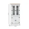 Promo Rack de Tv + Biblioteca con Cristalero Línea Naturale - Blanco en Blanco - Muebles para TV, Uruguay | La Cueva Muebles, vista 5 de 10