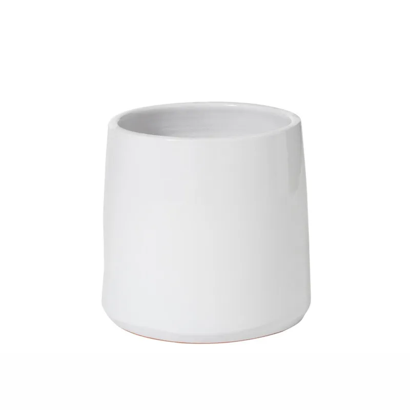 Maceta Ceramica Blanco Renn en Blanco - Jarrones, Uruguay | Divino