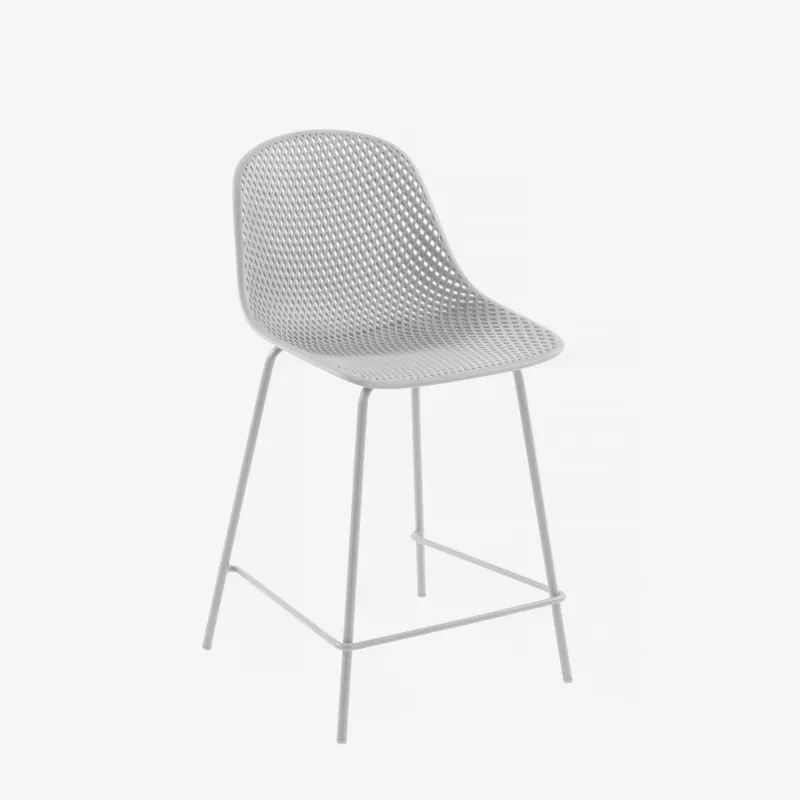 Taburete exterior Quinby - blanco altura 65 cm en Blanco - Butacas, banquetas y puffs, Uruguay | Kavehome