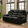 Sillon 3 Cuerpos Sofa Reclinable En Pu Living Beverly en Negro - Sillones y sofás, Uruguay | Soy Hogar, vista 3