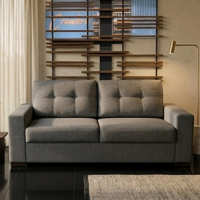 Sofá Montevideo 2.00m - Sillón Montevideo 2.00m Gris — Urumobil - Sillones y sofás, Uruguay | Urumobil