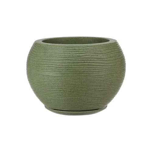 MACETA FLORENCA SISAL EFECTO PIEDRA VERDE 27X24CM en Verde - Macetas, Uruguay | Decohogar