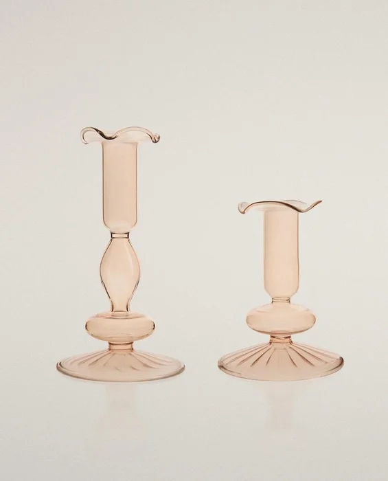 CANDELABRO BOROSILICATO en Rosa - Velas y Portavelas, Uruguay | Zara Home, vista 2