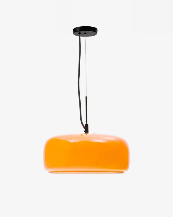 Lámpara de techo Reig de cristal - naranja Ø 38 cm en Naranja - Lámparas colgantes, Uruguay | Kavehome