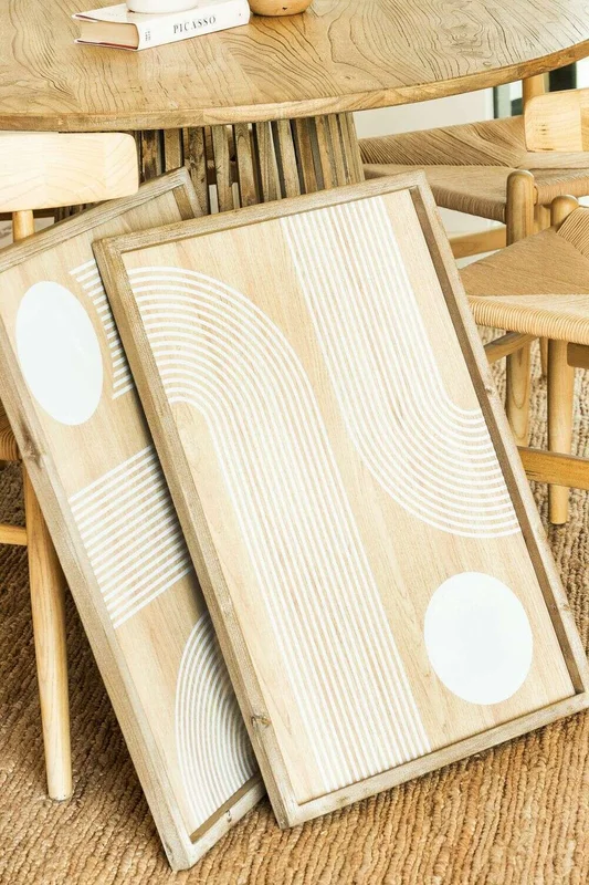 CUADRO GEO 2 - 70 X 50 CMS en Madera natural - Decoración de pared, Uruguay | La Iberica, vista 4