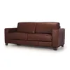 Sofá Napoli - Cuero Básico - 3 cuerpos - New Brown en Marrón - Sillones y sofás, Uruguay | NYR, vista 1 de 3