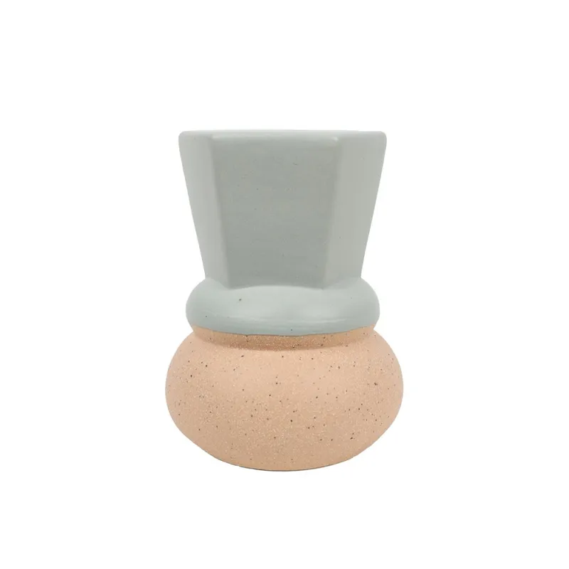 CANDELABRO BOCEL 6.8x6.8x9CM CERAMICA VERDE en Verde - Decoración, Uruguay | Koz