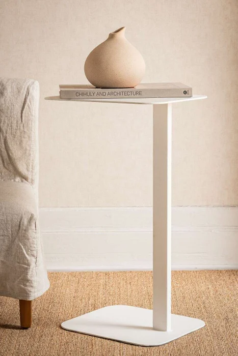MESA AUXILIAR HIERRO - BLANCO en Blanco - Mesas de living, Uruguay | La Iberica, vista 5