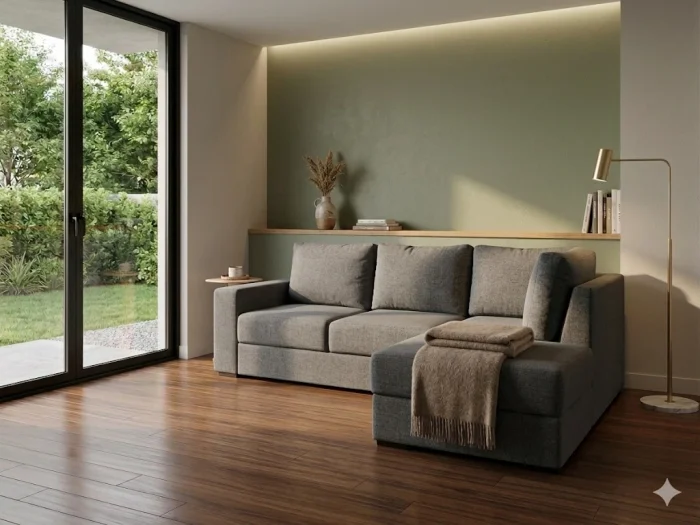 Sofá Esquinero 2.45 x 1.80m | Amplio, Elegante y Versátil | Ideal para Optimizar Espacios en Llega hoy - Sillones y sofás, Uruguay | Urumobil