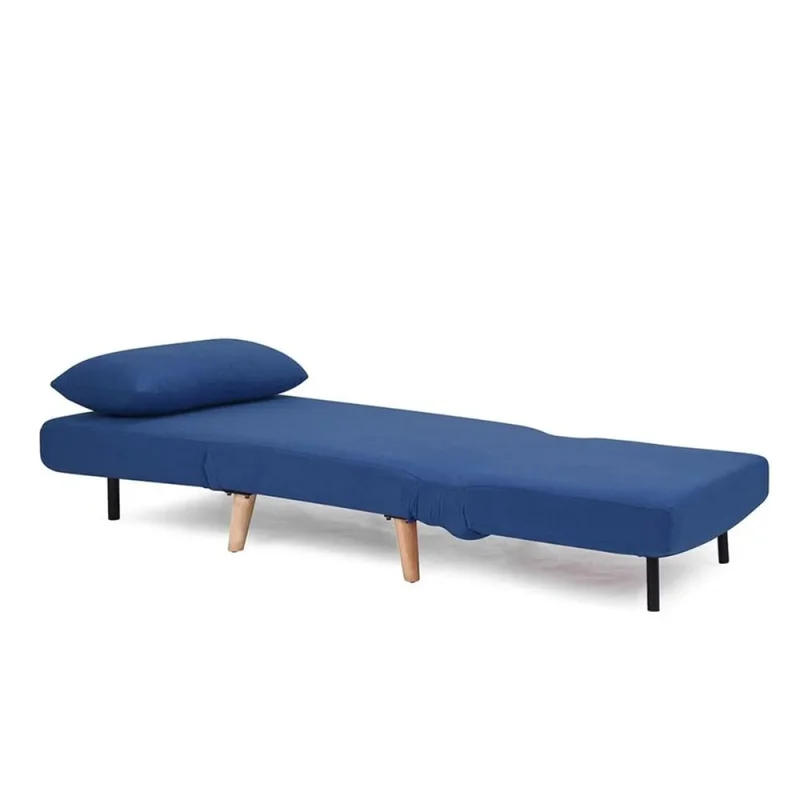 Sillon cama Trifold 1 cuerpo - Azul en Azul - Sillones y sofás, Uruguay | La Cueva Muebles, vista 4
