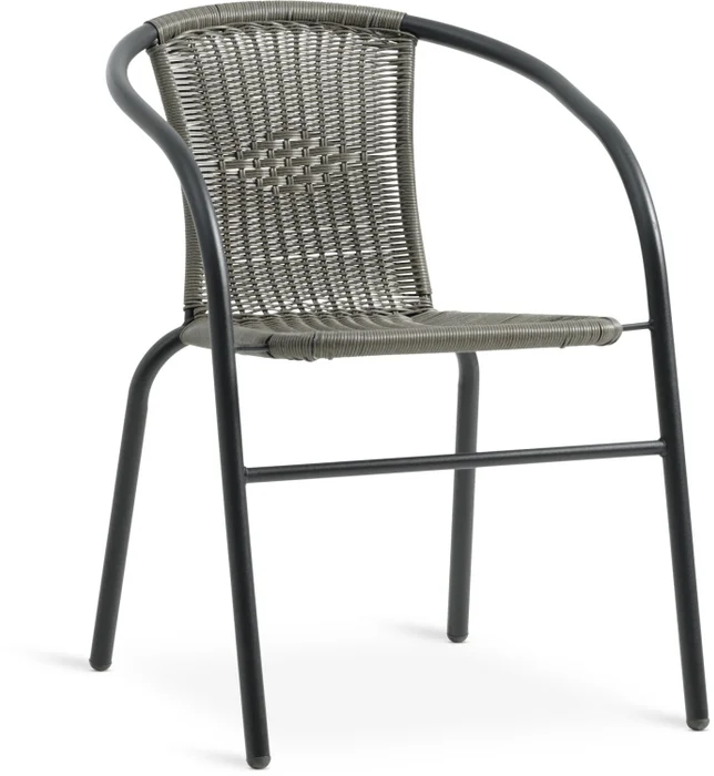 Silla apilable GRENAA gris en Negro - Muebles para el exterior, Uruguay | JYSK