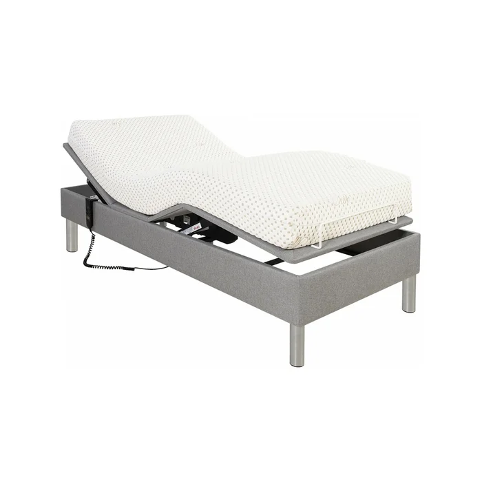 Cama Articulada 1 1/2 Plaza Mdf-y-acero Gris Ajustable Life en Gris - Dormitorio, Uruguay | Divino, vista 7