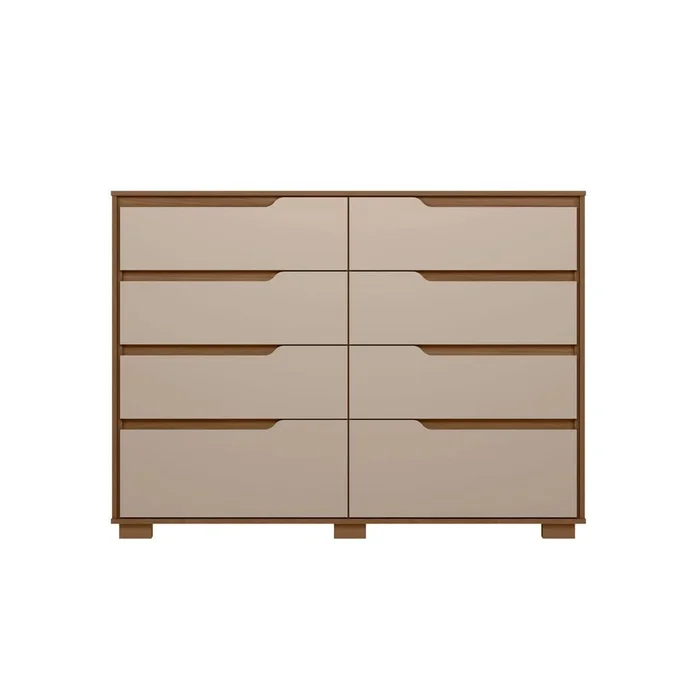 Comoda Cajonera 8 Cajones Combinada Con Patas Dormitorio en CARVALHO/FENDI - Cómodas, Uruguay | Soy Hogar, vista 4