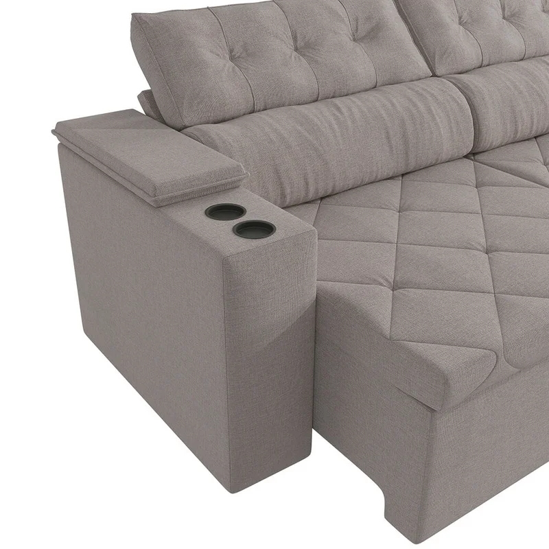 Sofa Otto 260CM - Retractil/Reclinable en Beige - Sillones y sofás, Uruguay | Balton, vista 13