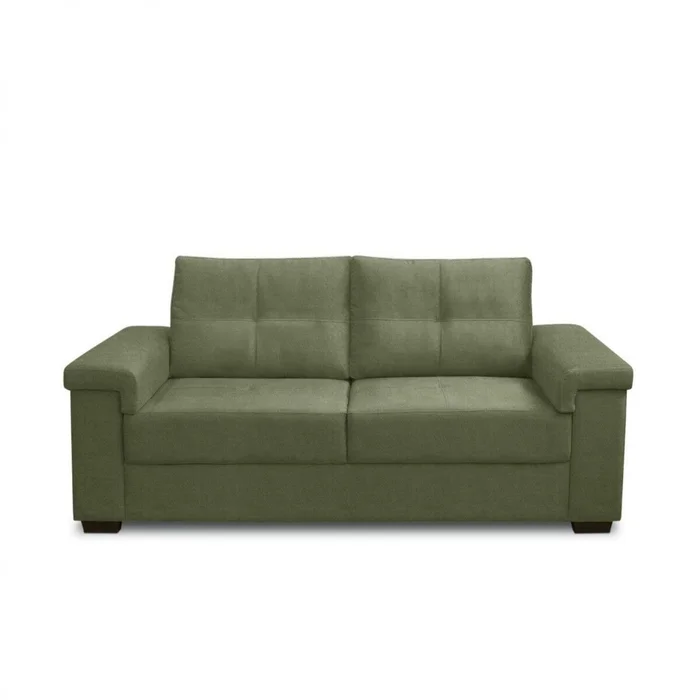Sillón 2 Cuerpos en tela de Lino - Palazio - Verde en Verde oliva - Sillones y sofás, Uruguay | Rústico Hogar, vista 2