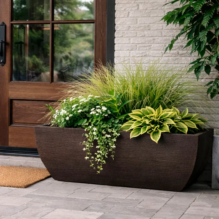Maceta Jardinera en Negro - Macetas, Uruguay | Alta Gracia Deco, vista 7